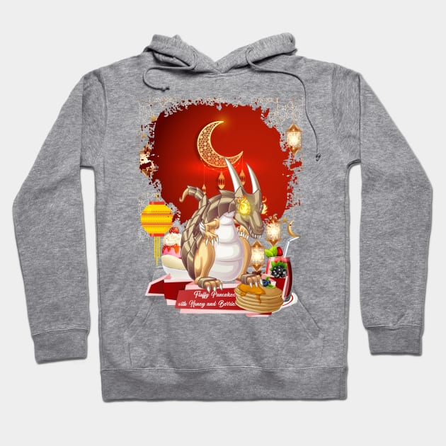 The Dragon with the Eyes of Crescent Flames Hoodie by black8elise